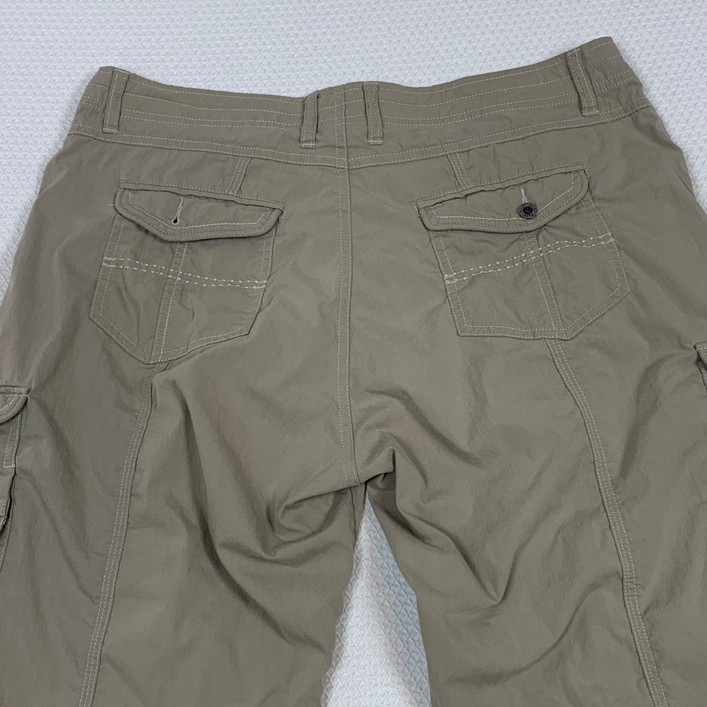 Kuhl Mova Khaki Tan Roll Up Cargo Hiking Pants Womens 14 Stretch Lightweight - Picture 5 of 14
